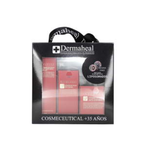 Dermaheal Cosmeceutical kit 4 Productos_ 1 suero, 1 crema, 1 contorno de ojos y 1 mascarilla facial